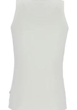 Claesen's Basics singlets (2-pack), heren rib ondershirts, wit
