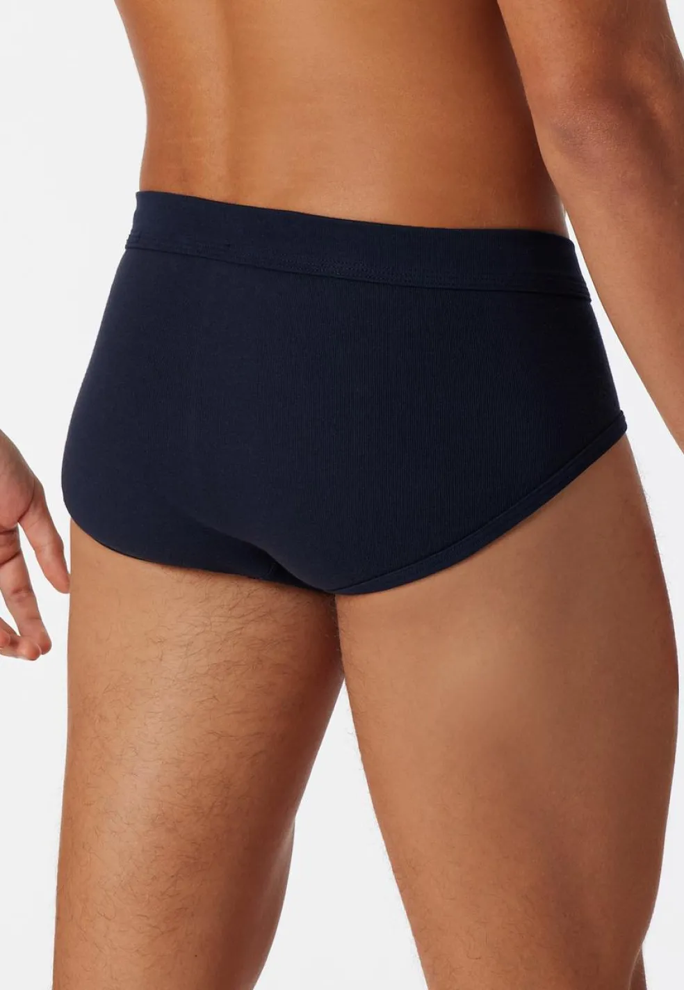 Cotton Essentials Feinripp sportslips (2-pack), met gulp, navy blauw