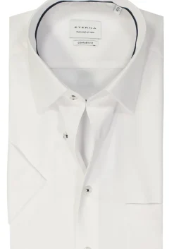 ETERNA comfort fit overhemd korte mouw, natte, wit