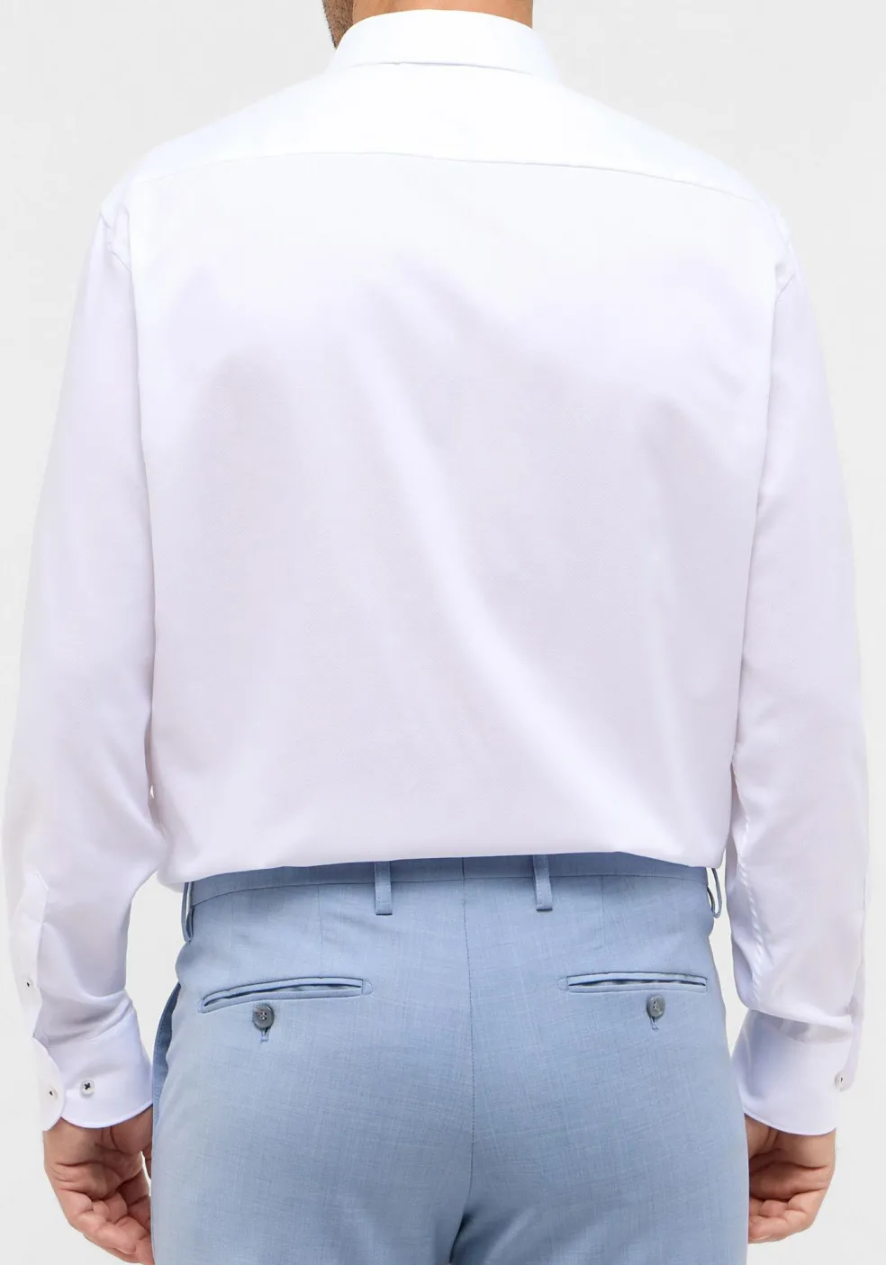 ETERNA comfort fit overhemd, natte, wit