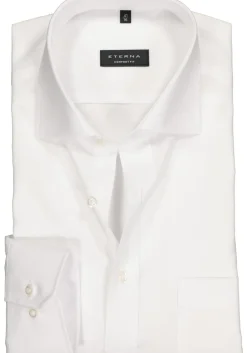 ETERNA comfort fit overhemd, poplin heren overhemd, wit