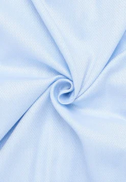 ETERNA comfort fit overhemd, structuur, lichtblauw