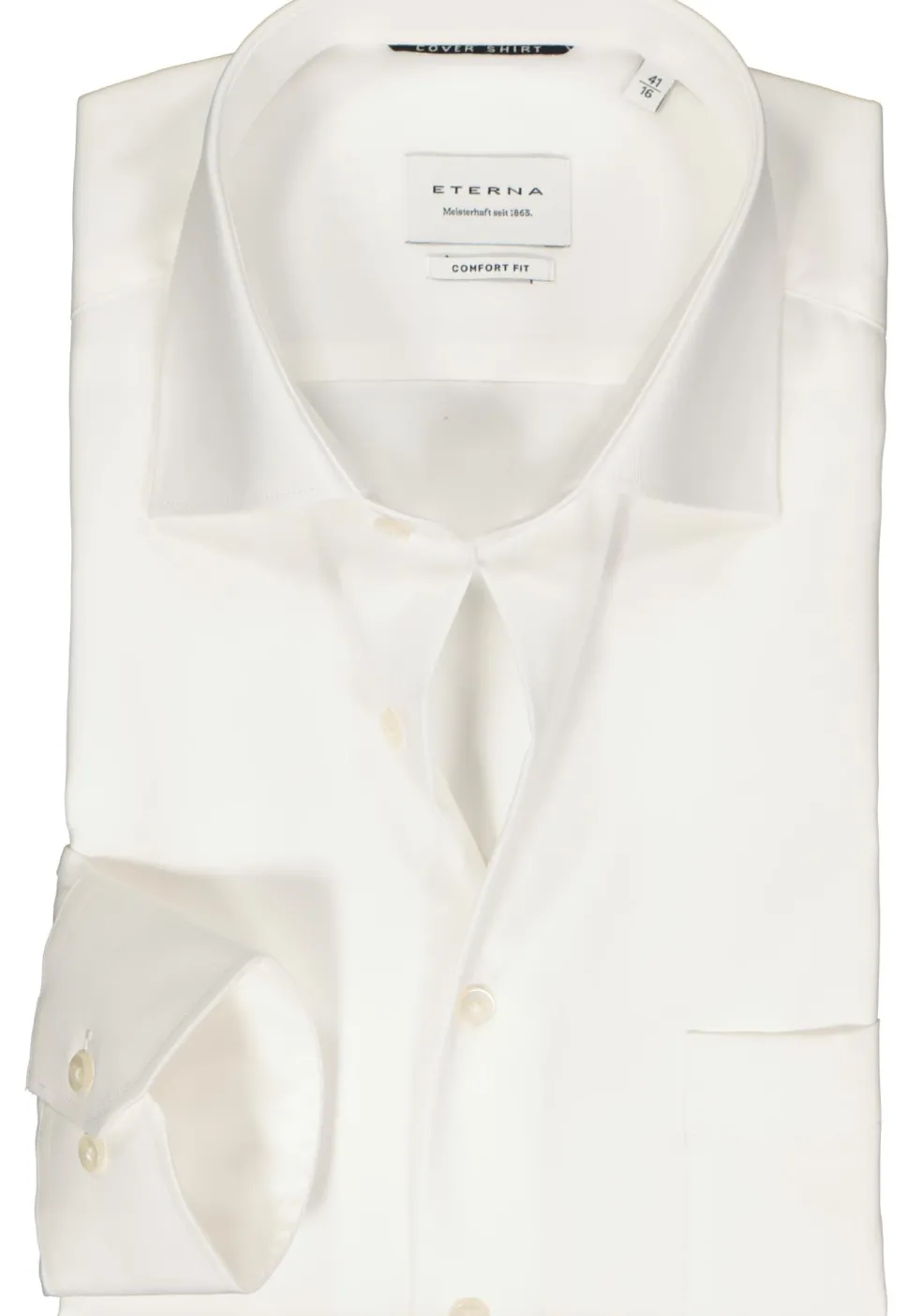 ETERNA comfort fit overhemd, twill, ecru