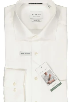 ETERNA comfort fit overhemd, twill, ecru