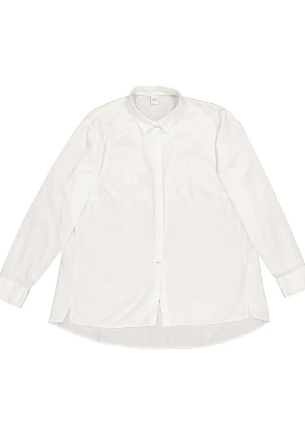 ETERNA 1863 dames blouse A-lijn, twill satijnbinding, wit