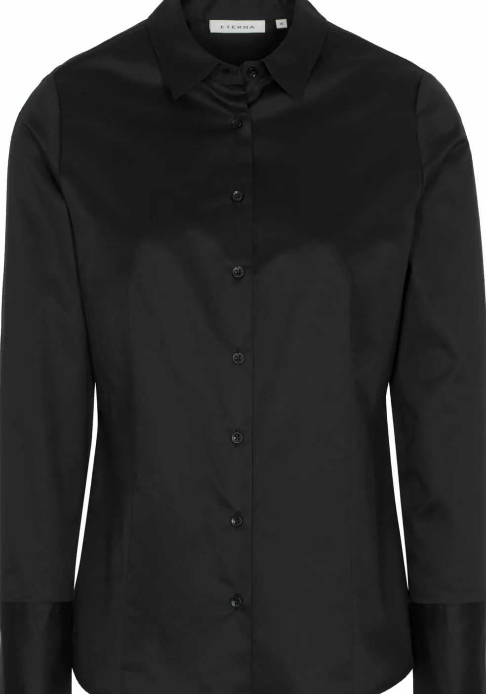 ETERNA dames blouse modern classic, zwart