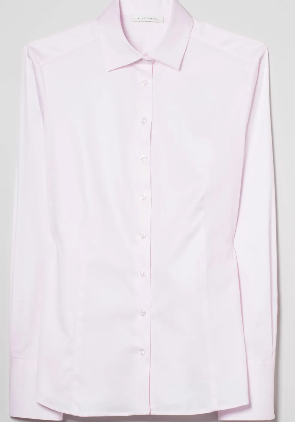 ETERNA dames blouse modern classic, stretch satijnbinding, roze