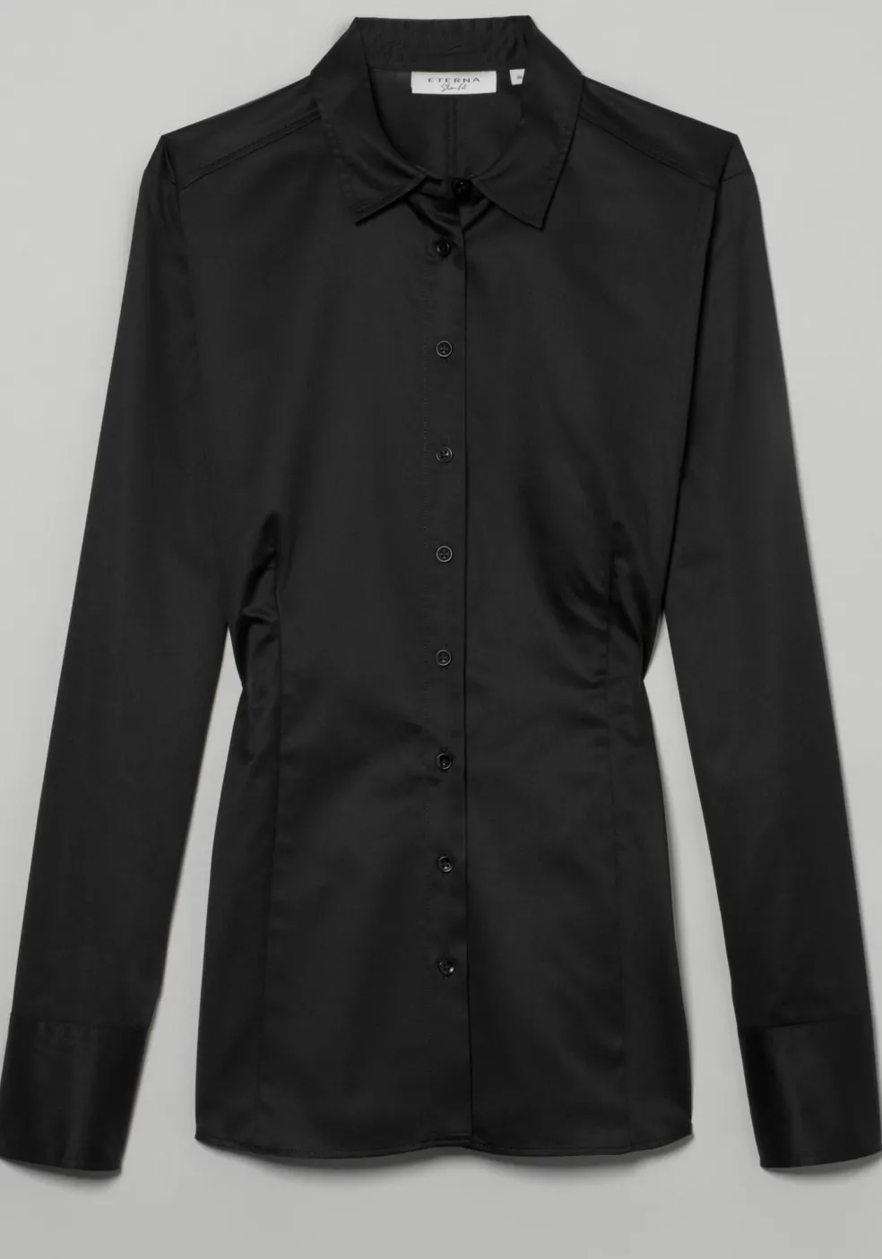 ETERNA dames blouse slim fit, zwart