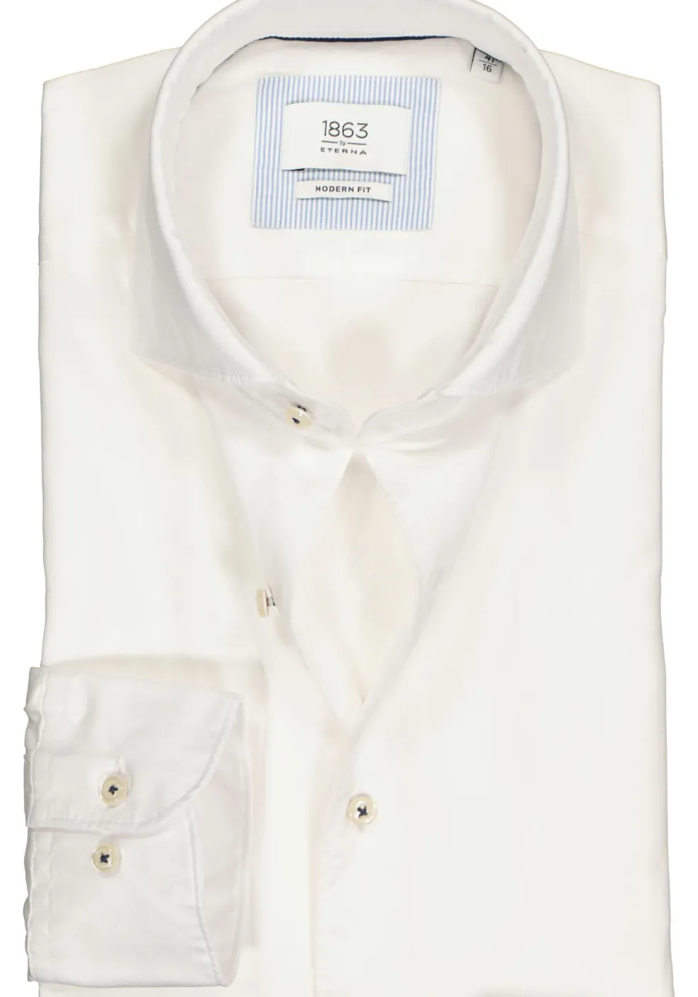 ETERNA modern fit overhemd, 1863 casual Soft tailoring, wit