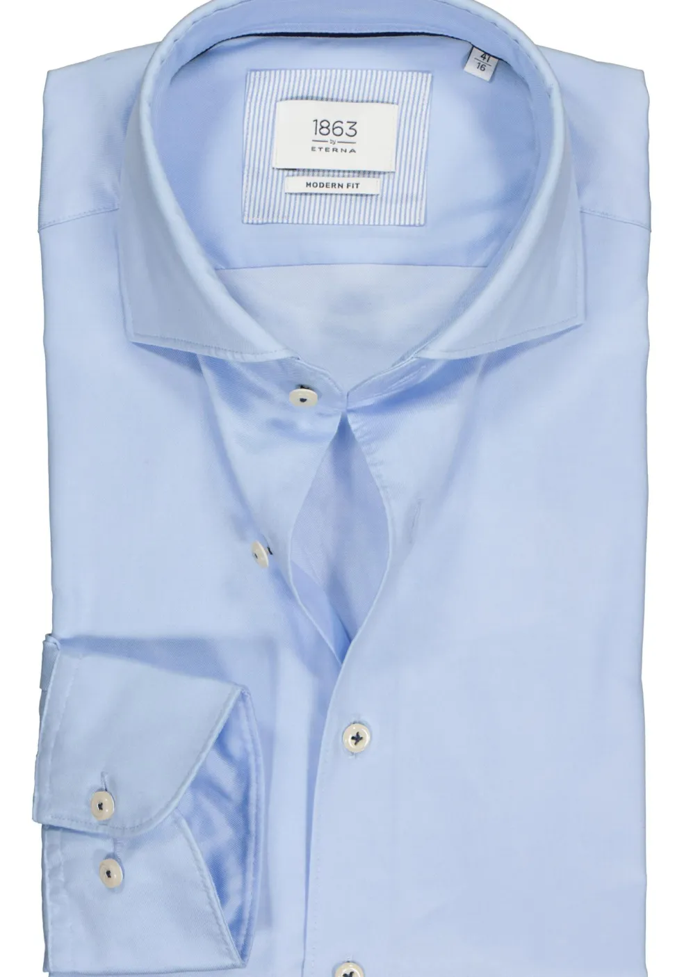ETERNA modern fit overhemd, 1863 casual Soft tailoring, lichtblauw