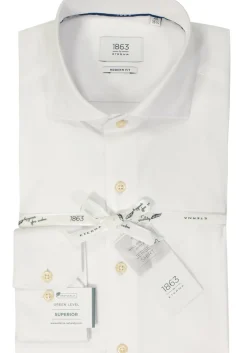 ETERNA modern fit overhemd, jersey heren overhemd, wit