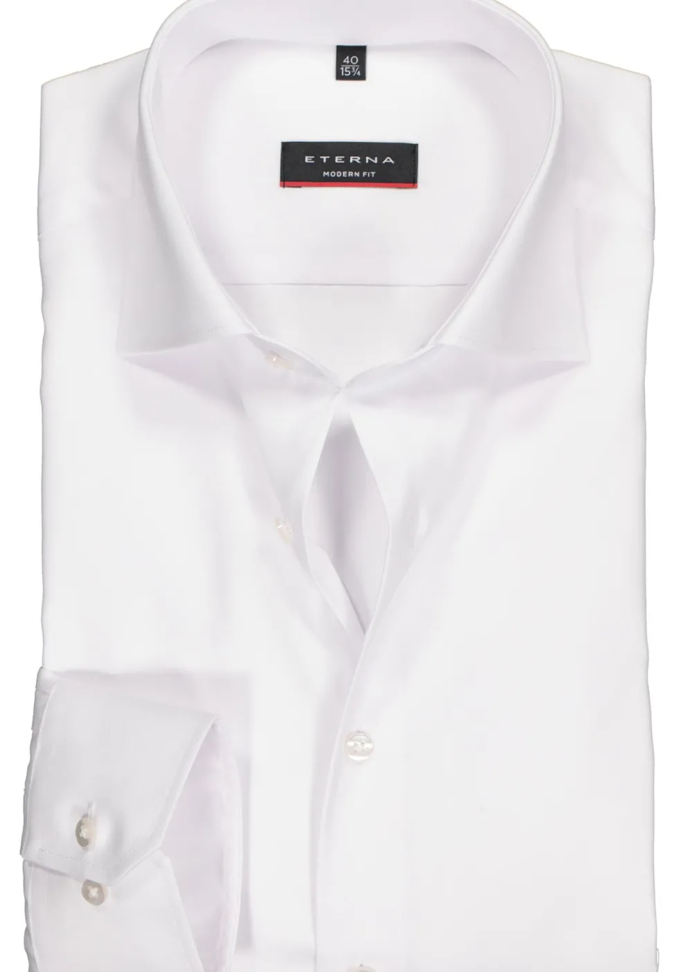 ETERNA modern fit overhemd, mouwlengte 72 cm, niet doorschijnend twill heren overhemd, wit