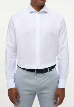 ETERNA modern fit overhemd, twill, wit
