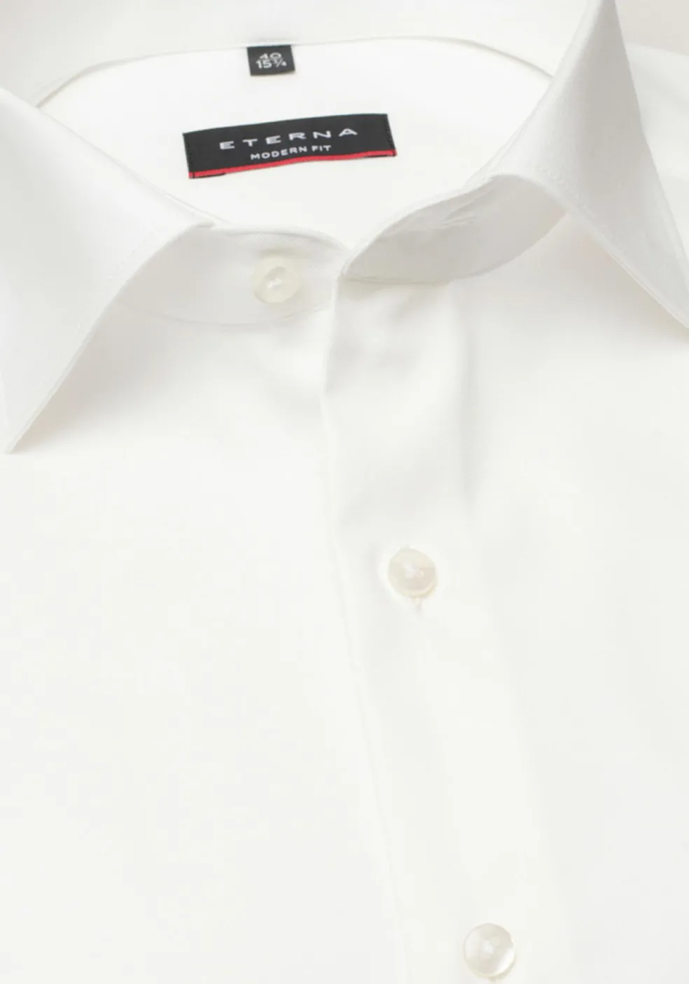 ETERNA modern fit overhemd, twill, ecru