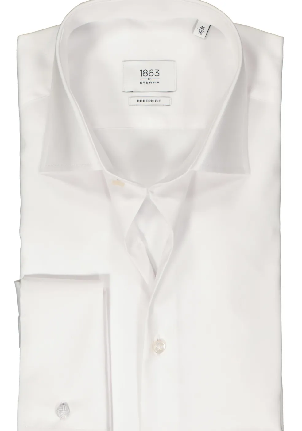 ETERNA modern fit overhemd, twill, wit