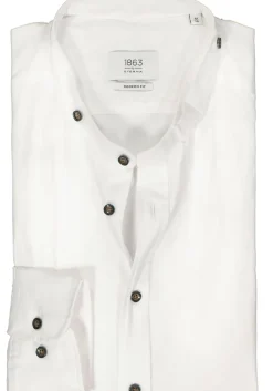 ETERNA modern fit overhemd, twill, wit