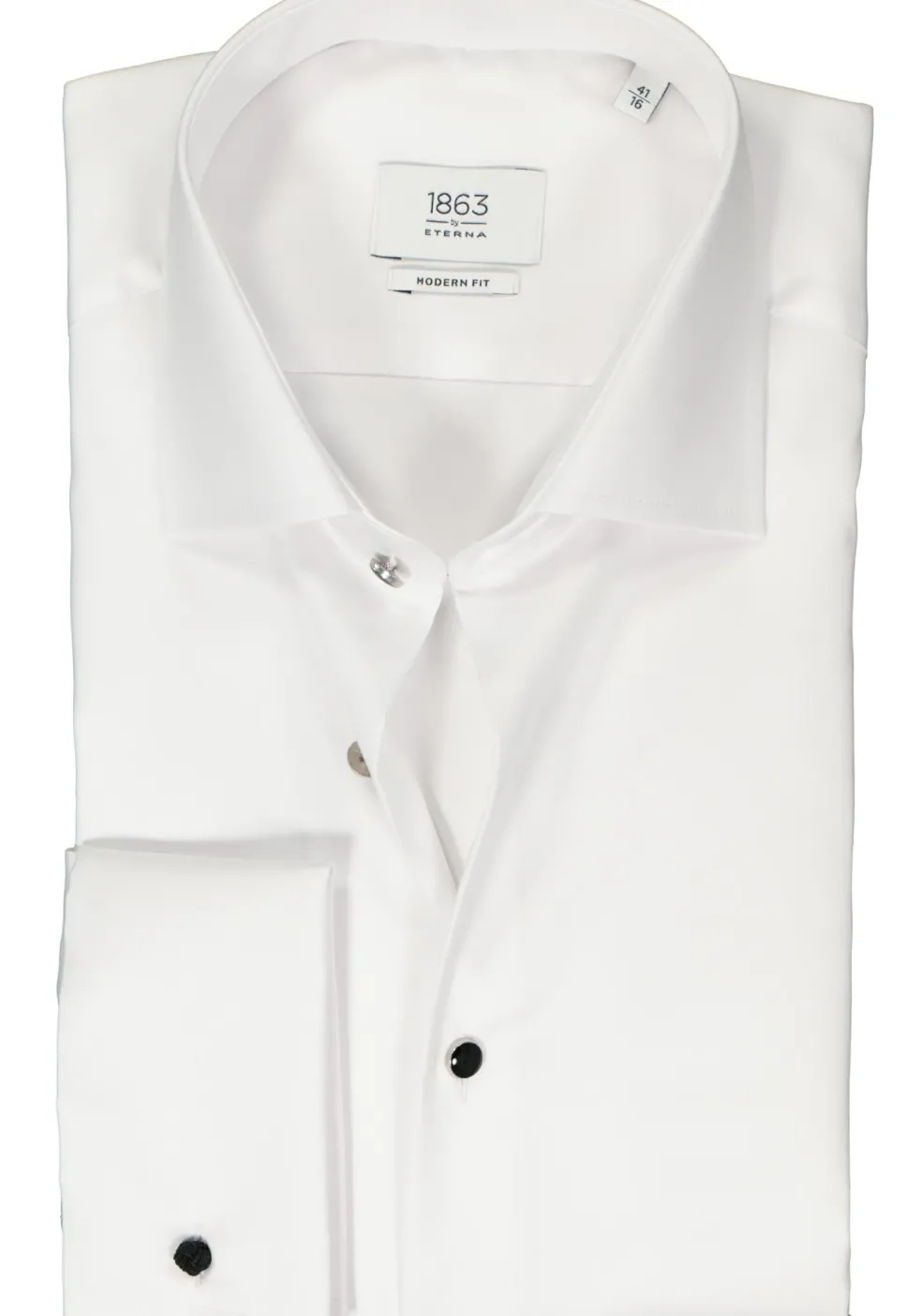 ETERNA modern fit overhemd, twill, wit