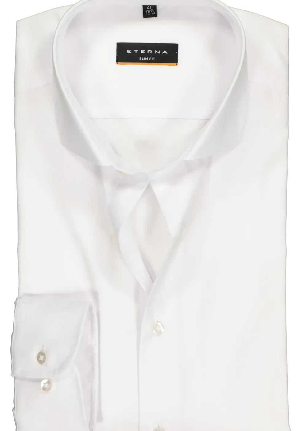 ETERNA slim fit overhemd, niet doorschijnend twill heren overhemd, wit