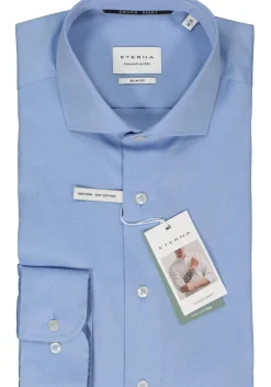 ETERNA slim fit overhemd, twill, blauw