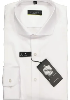 ETERNA super slim fit overhemd, niet doorschijnend twill, wit