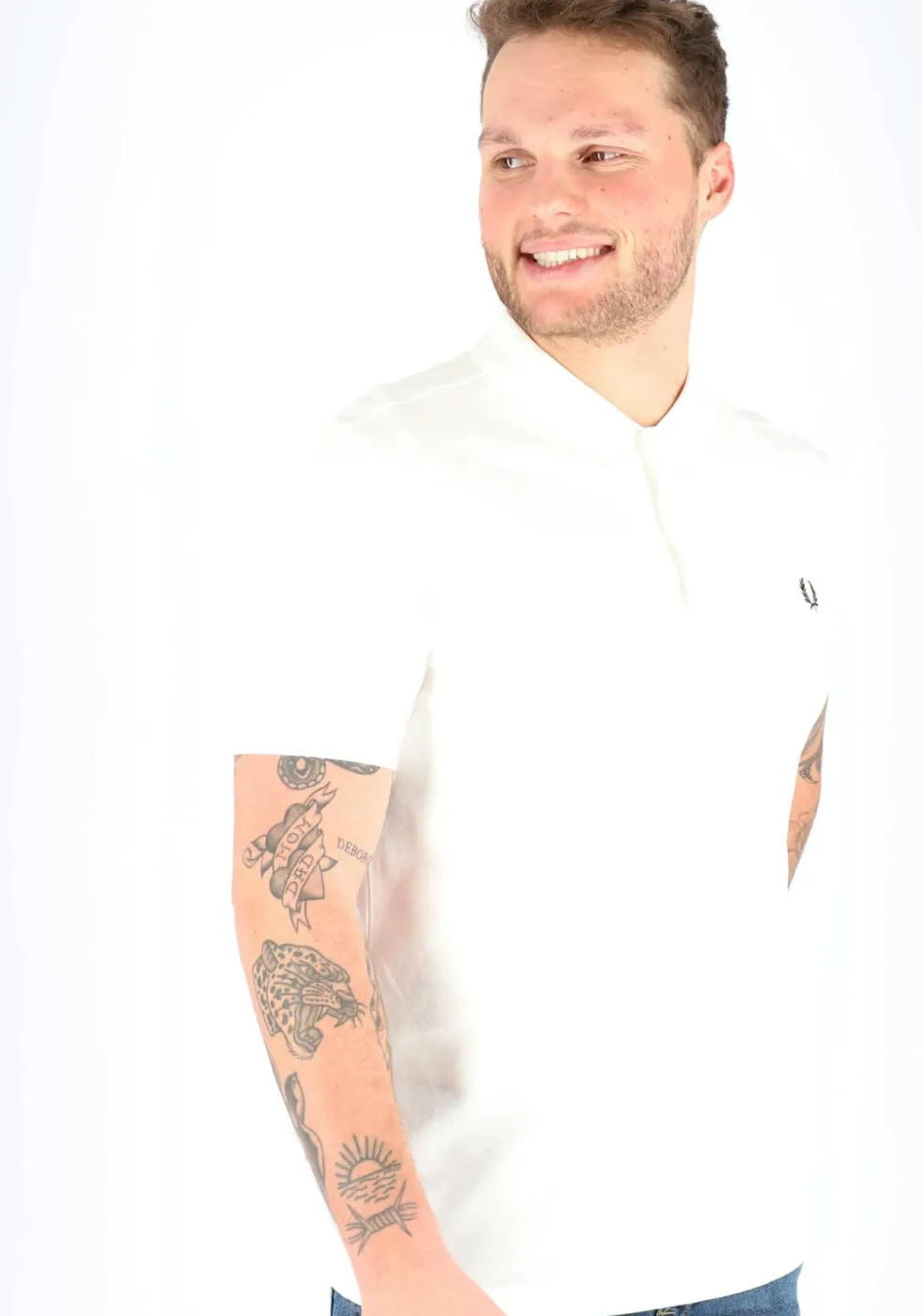 Fred Perry M6000 polo shirt, heren polo white, wit