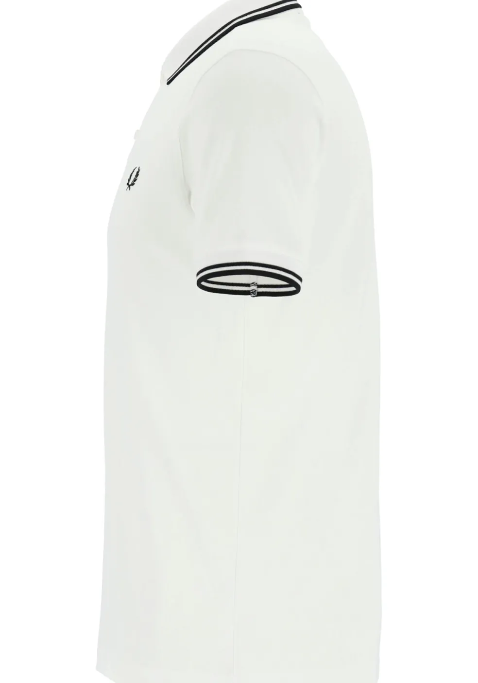 Fred Perry M3600 polo twin tipped shirt, heren polo, White / Black / Black
