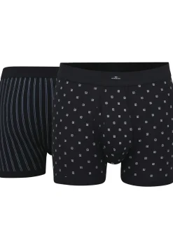 Gotzburg heren boxer lang met gulp (1-pack), donkerblauw