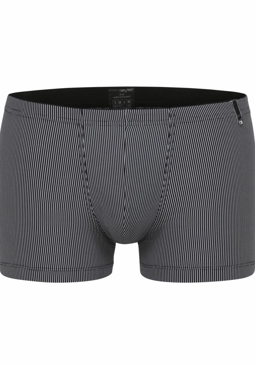 Gotzburg heren boxer normale lengte (1-pack), zwart-wit gestreept