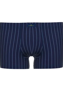 Gotzburg heren boxer normale lengte (1-pack), donkerblauw gestreept