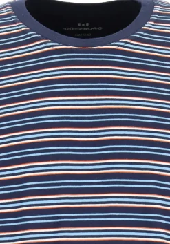 Gotzburg heren pyjama, blauw gestreept