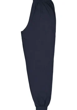 Gotzburg heren pyjama, blauw met rood en wit dessin