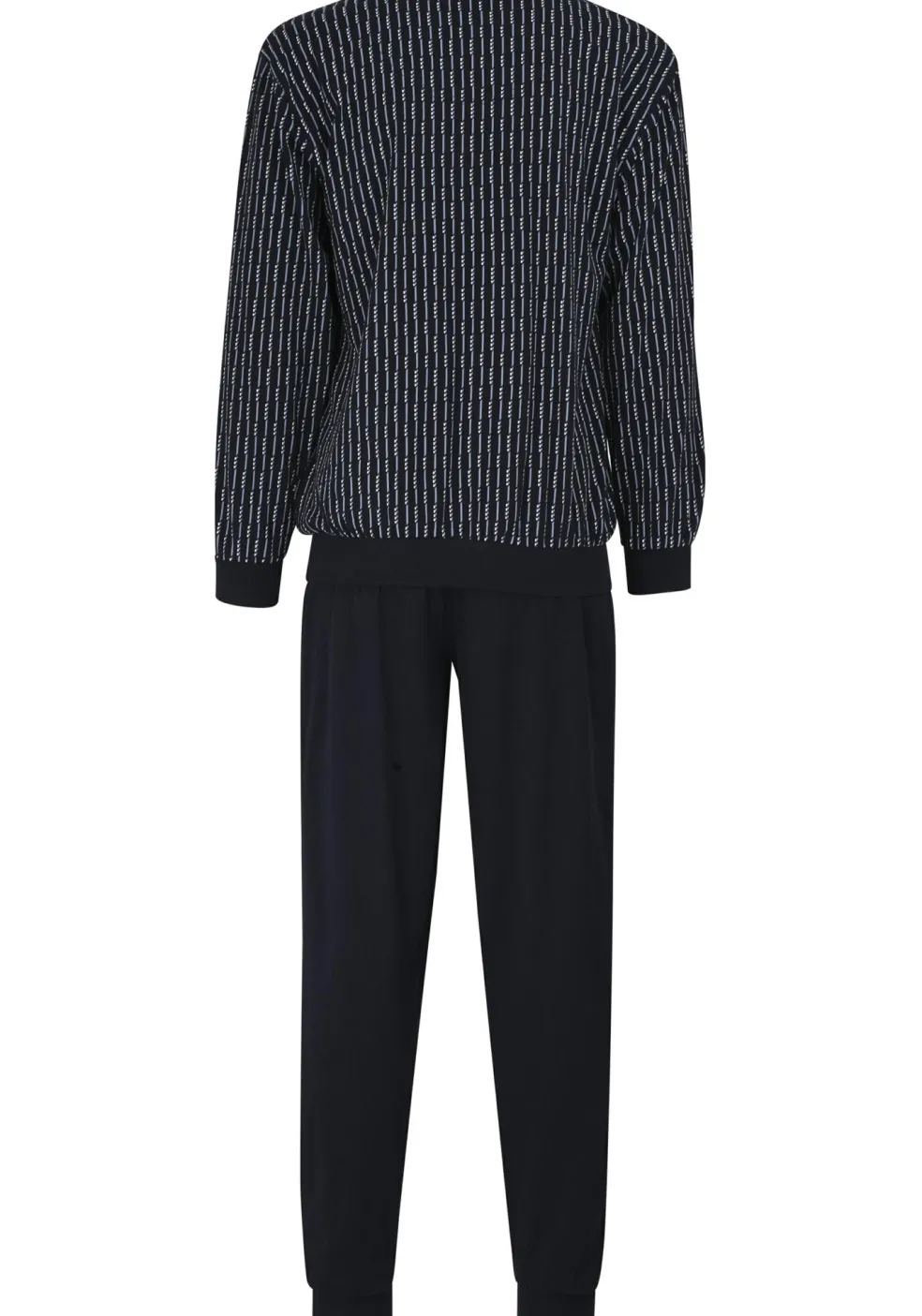 Gotzburg heren pyjama, blauw met lichtblauw en wit dessin