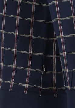 Gotzburg heren pyjama, blauw met rood en wit geruit