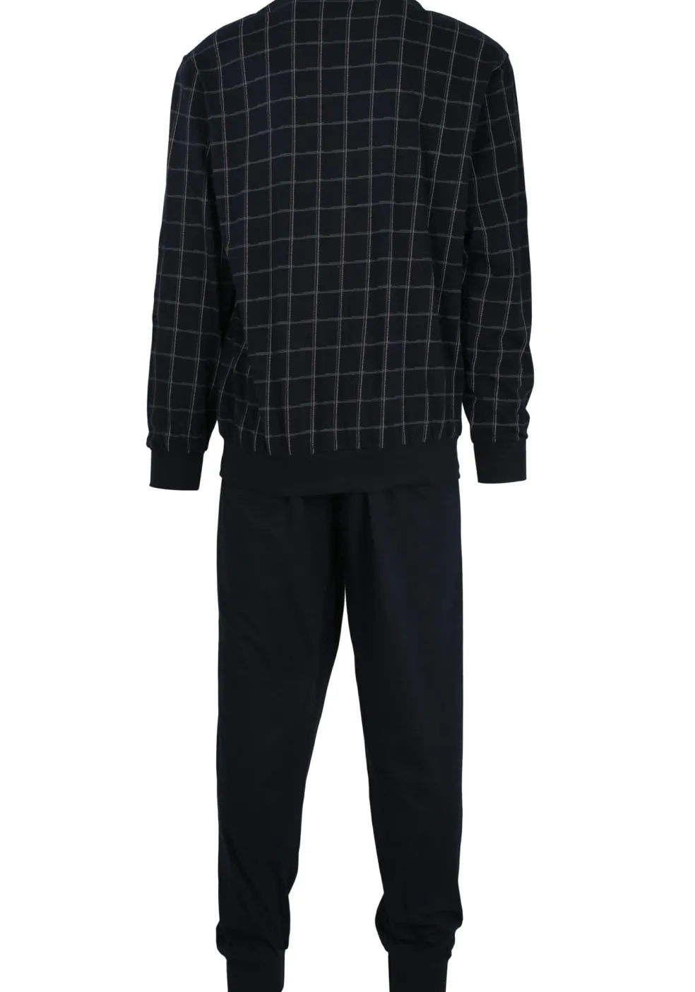 Gotzburg heren pyjama, blauw met rood en wit geruit