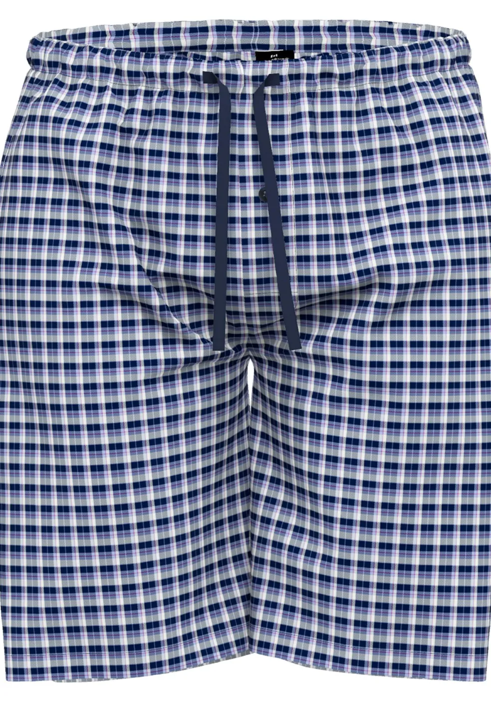 Gotzburg heren pyjama- of loungebroek, middenblauw geruit