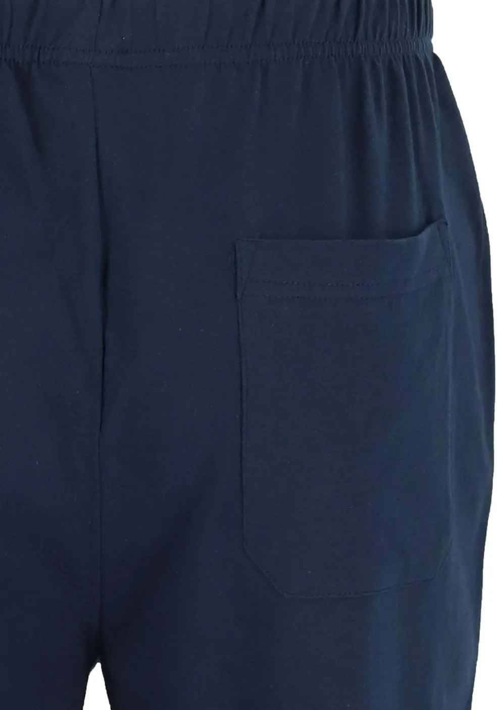 Gotzburg heren pyjama V-hals, donkerblauw gestreept