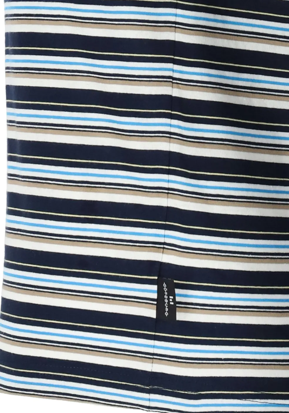 Gotzburg heren shortama, blauw gestreept