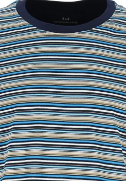 Gotzburg heren shortama, blauw gestreept