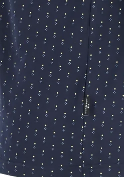Gotzburg heren shortama, blauw met lichtblauw en wit dessin