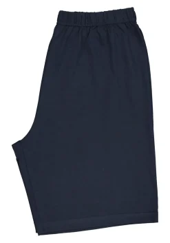 Gotzburg heren shortama met knoopjes, blauw met lichtblauw en wit dessin