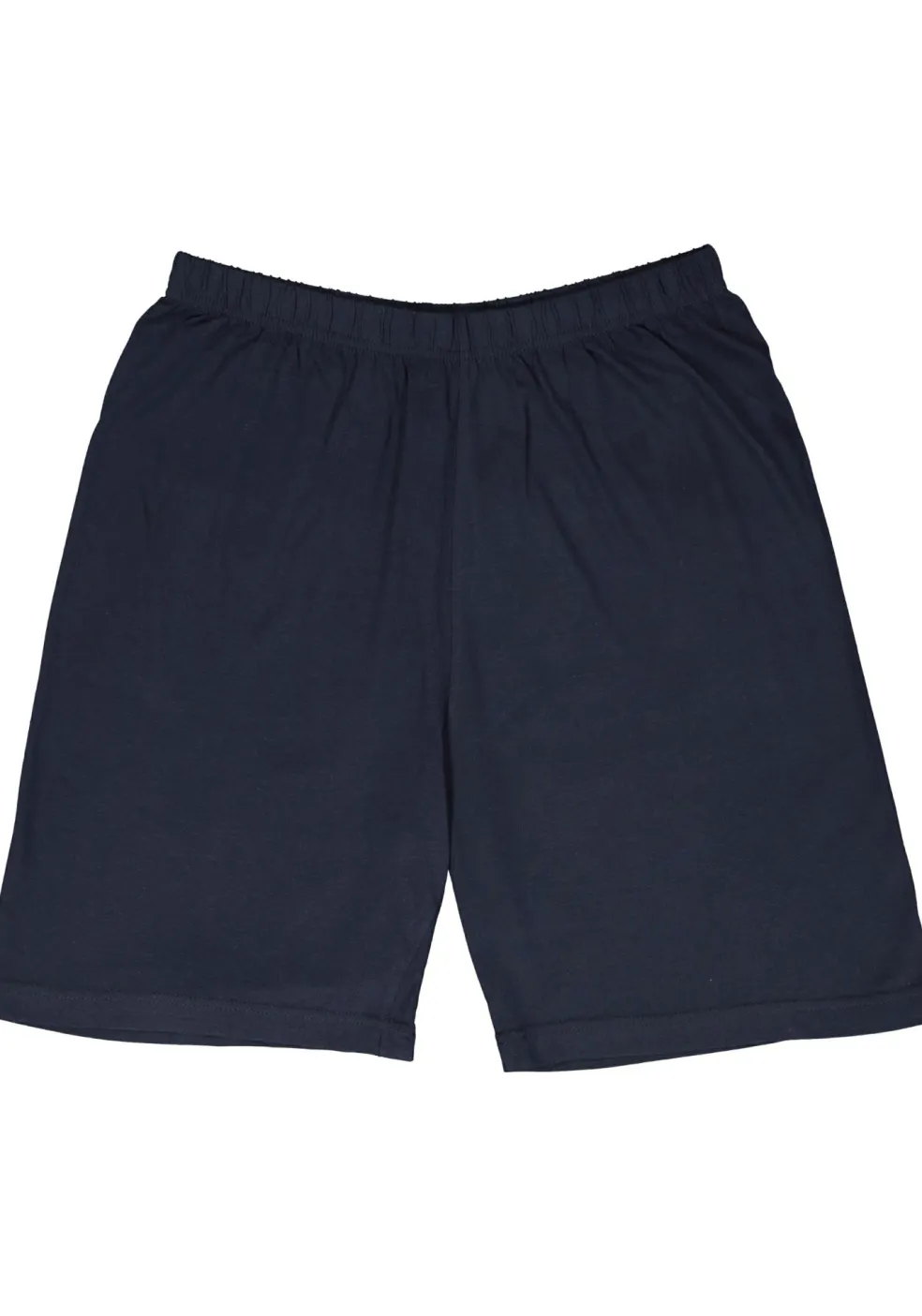 Gotzburg heren shortama V-hals, licht- met donkerblauw en geel dessin