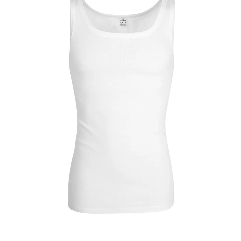 Gotzburg heren singlet O-hals (1-pack), wit