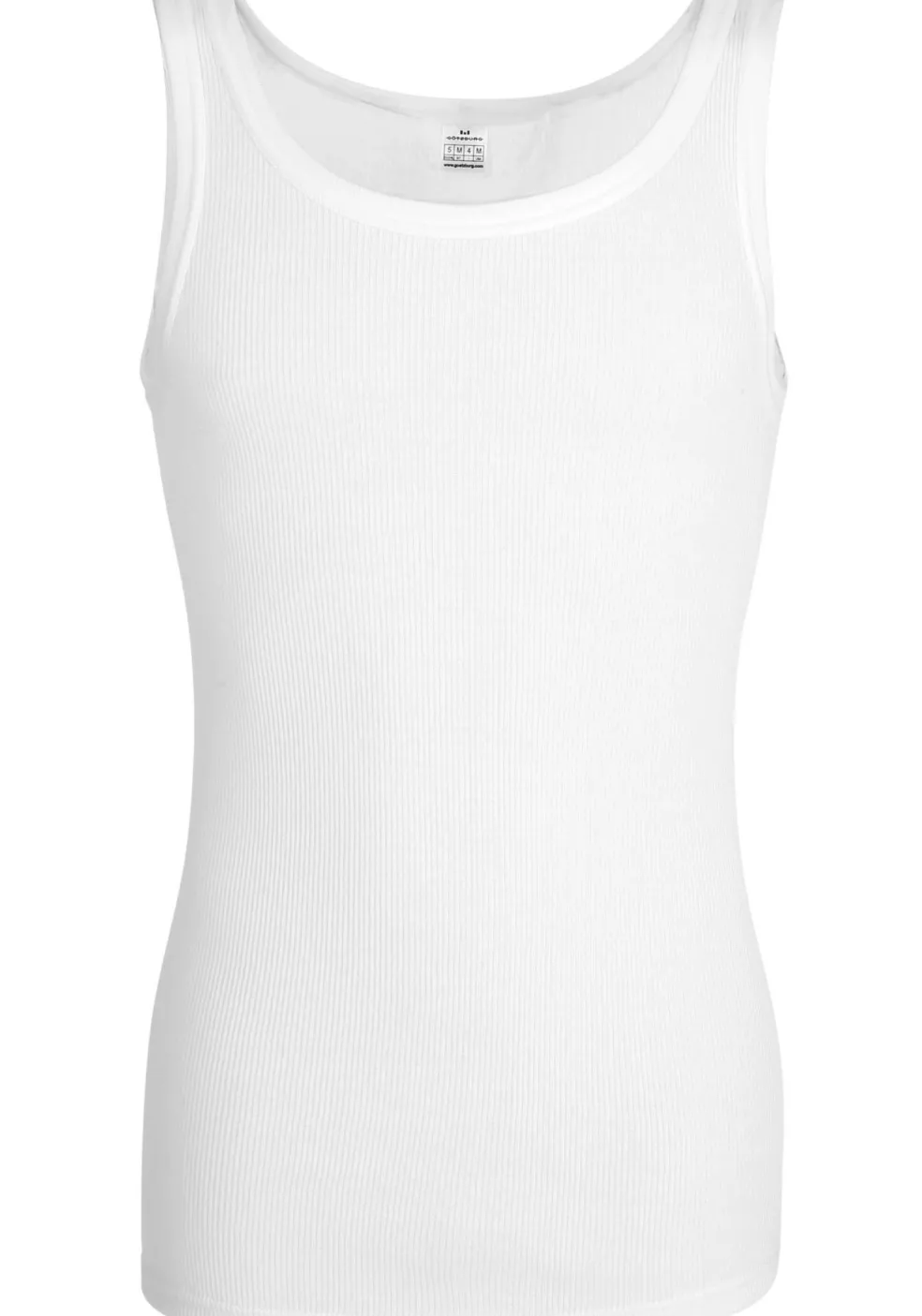 Gotzburg heren singlet O-hals (1-pack), wit