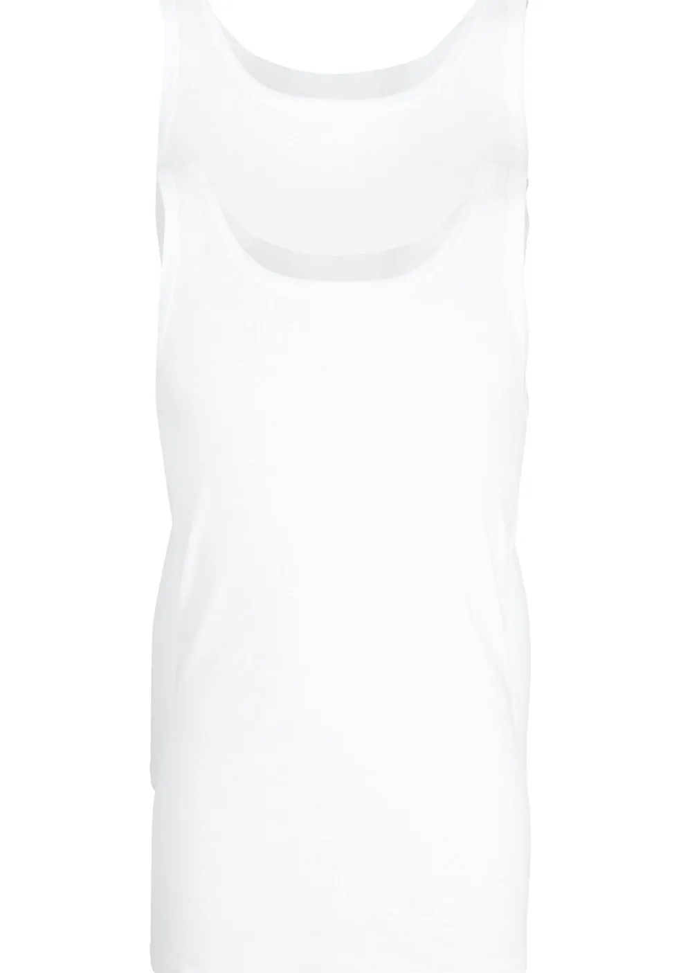 Gotzburg heren singlet O-hals (2-pack), wit