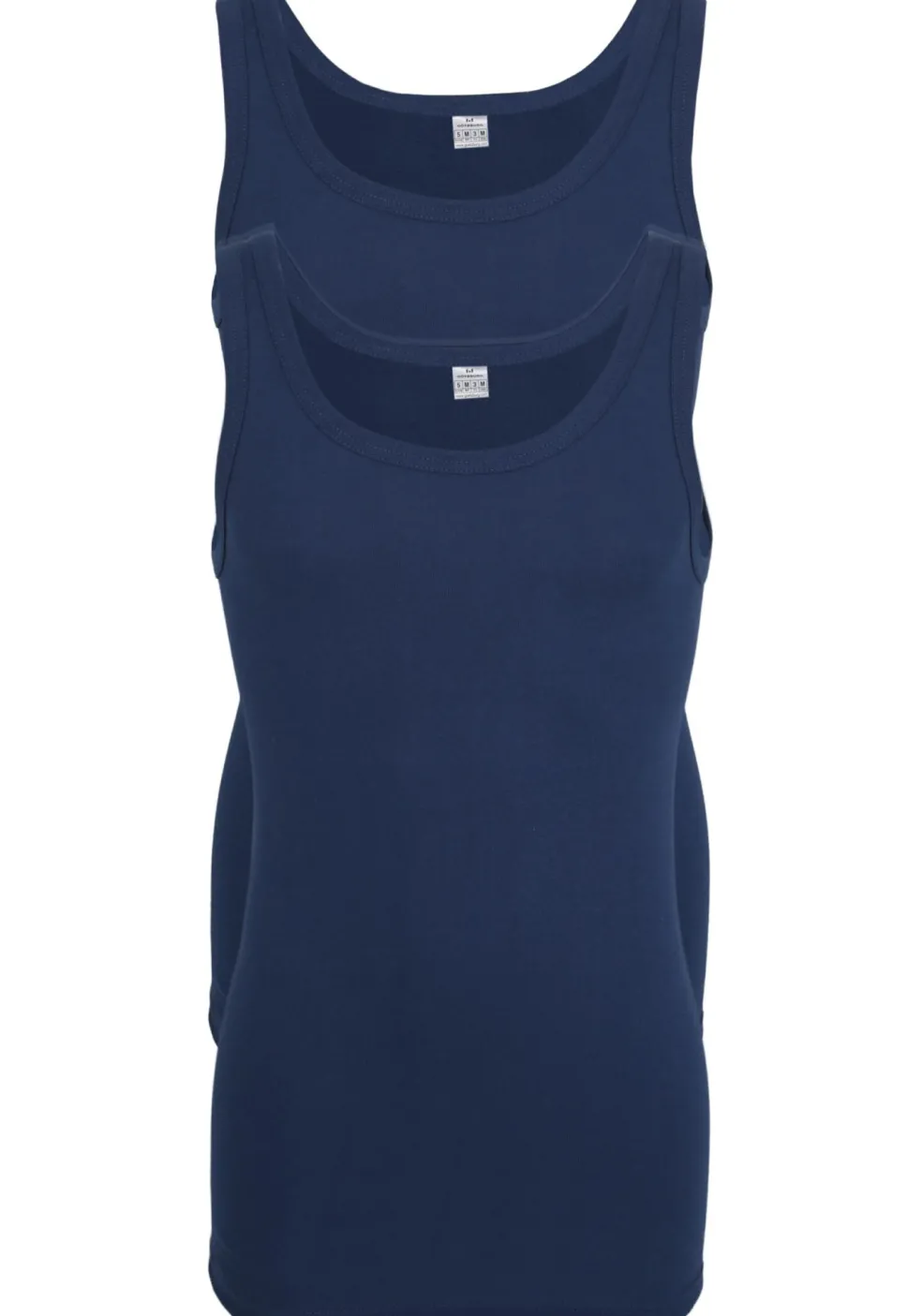 Gotzburg heren singlets Feinripp (2-pack), blauw