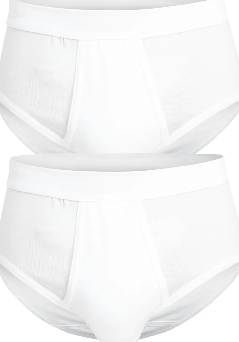 Gotzburg heren slip met gulp (2-pack), wit