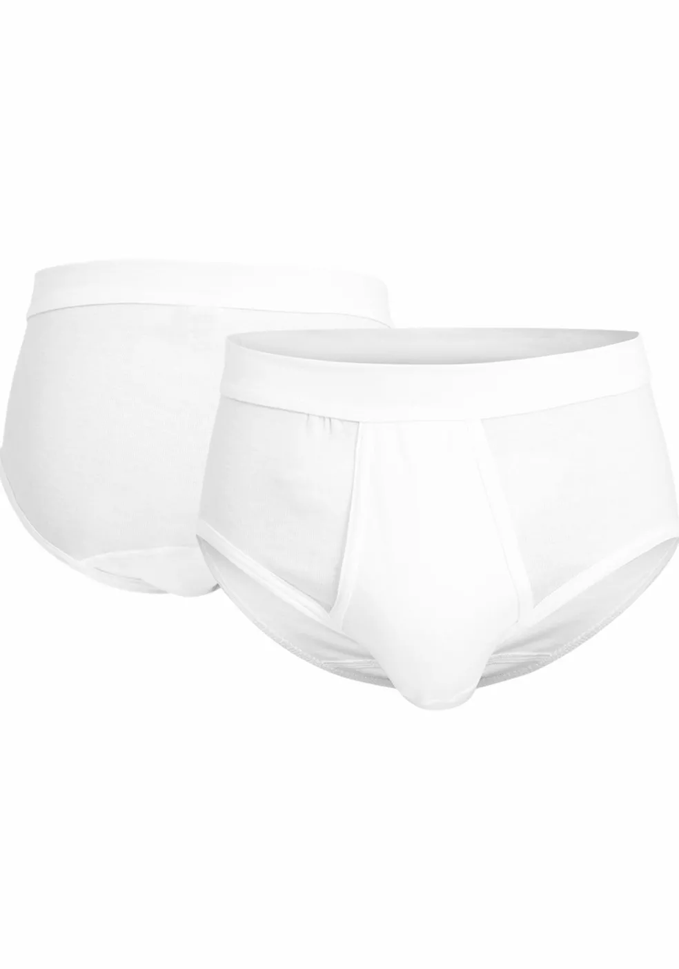 Gotzburg heren slip met gulp (2-pack), wit