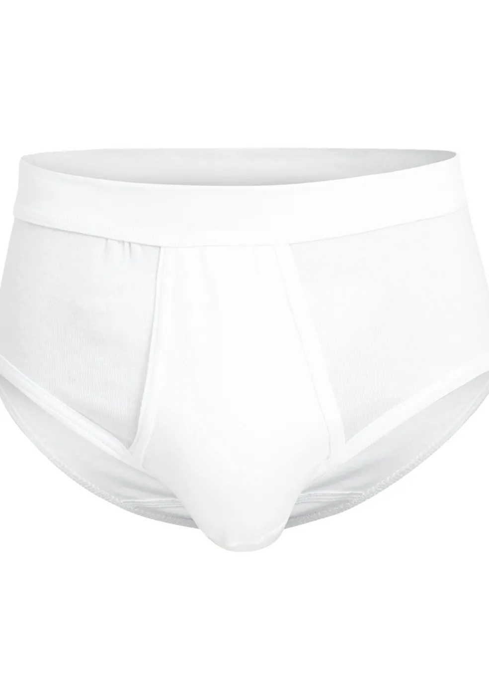 Gotzburg heren slip met gulp (2-pack), wit
