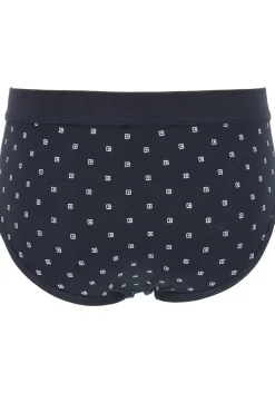 Gotzburg heren slips (2-pack), heren slips in Feinripp met gulp, donkerblauw dessin