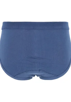 Gotzburg heren slips (2-pack), heren slips in Feinripp met gulp, donkerblauw